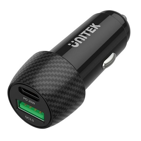 Chargeur de voiture Unitek P1400A 38 W Noir