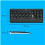 Logitech Advanced MK540 clavier Souris incluse USB QWERTY US International Noir, Blanc