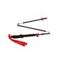 Bâton Trekking Viking Spider FS Noir Rouge 130 cm (2 Unités)