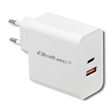 Chargeur mural Qoltec 51715 Blanc (1 Unité)