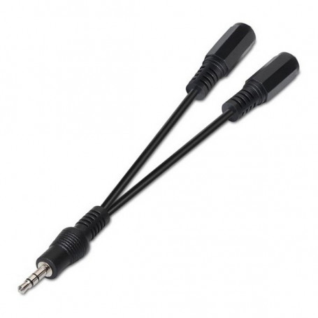 Câble Audio Jack (3,5 mm) Coupleur NANOCABLE 10.24.1200 15 cm Noir 12,99 €