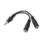 Câble Audio Jack (3,5 mm) Coupleur NANOCABLE 10.24.1200 15 cm Noir 12,99 €