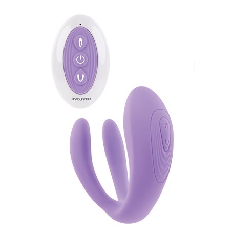 Vibration de Stimulation Double Evolved Violet