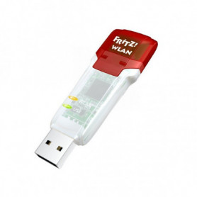 Carte Réseau Wifi Fritz! AC860 5 GHz 866 Mbps USB Transparent Rouge 65,99 €