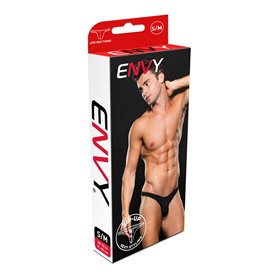 Tanga Envy Lowrise Zip Noir S/M