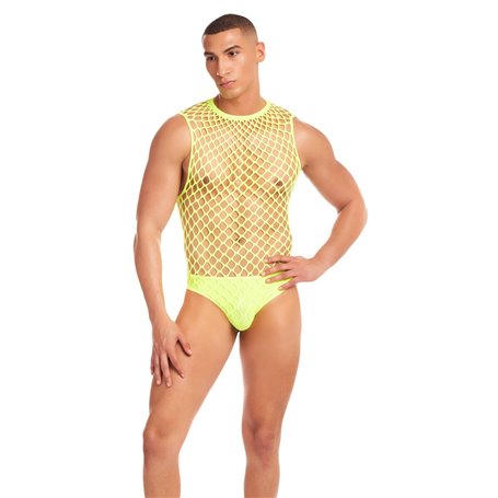 Ensemble de Lingerie Rainbow Party Jaune L/XL