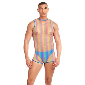 Ensemble de Lingerie Rainbow Party Multicouleur L/XL