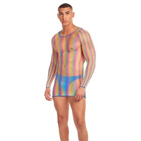 Ensemble de Lingerie Rainbow Party Multicouleur S/M