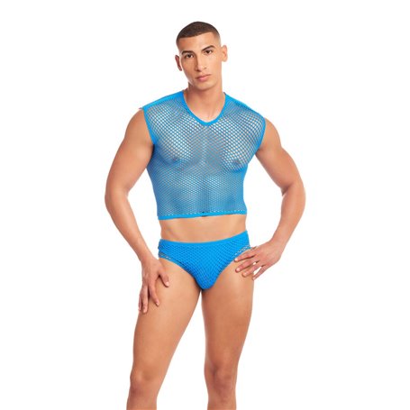 Ensemble de Lingerie Rainbow Party Bleu L/XL