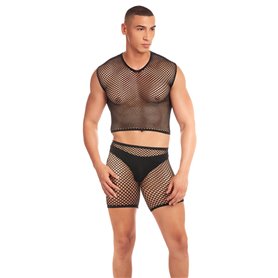 Ensemble de Lingerie Rainbow Party Noir L/XL