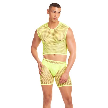 Ensemble de Lingerie Rainbow Party Jaune L/XL