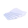 Lot de 6 langes carré - DOMIVA - Blanc - 70x70cm - 100% Coton - Lavable a 95°C