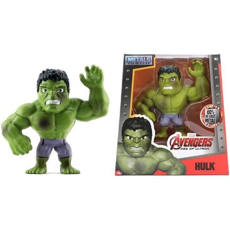 Figurine Hulk en métal 15cm - Marvel - Collectionnez d'autres héros - Pour enfants a partir de 8 ans