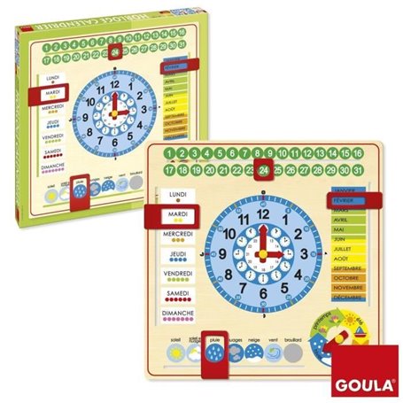 Horloge calendrier - GOULA - Apprentissage des mois