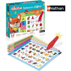 Jeu éducatif électronique - NATHAN - Electro Lettres et Chiffres - Pour enfants de 3 ans et plus - Multicolore