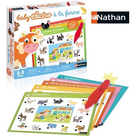 Jeu éducatif électronique - NATHAN - Baby Electro Animaux de la ferme - Pour enfants des 2 ans