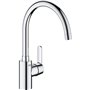 Mitigeur de cuisine - GROHE Get - Chromé - Bec en C - Bec Haut - Rotation 150°