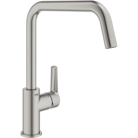 Mitigeur monocommande Evier - GROHE - Supersteel - Pivotant - Hauteur 310mm