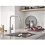 Mitigeur monocommande Evier - GROHE - Supersteel - Pivotant - Hauteur 310mm