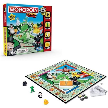 Hasbro Gaming Monopoly Junior - Jeu De Societe Pour Enfants - Jeu De Plateau