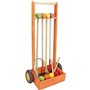 Jeu de croquet en bois pour enfants - JEUJURA - 4 joueurs - Chariot en bois