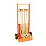 Jeu de croquet en bois pour enfants - JEUJURA - 4 joueurs - Chariot en bois