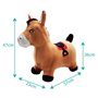 Porteur - LEXIBOOK - Cheval Sauteur Gonflable en Peluche - Design 2-en-1 - Housse amovible - Pour Enfant