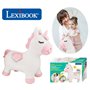 Porteur - LEXIBOOK - Licorne Sauteuse Gonflable en Peluche - Housse Amovible - Pour Enfant a partir de 3 ans