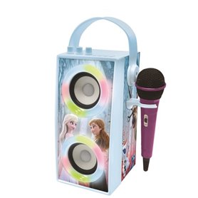 Enceinte Karaoké Enfant - LEXIBOOK - La Reine des Neiges - Bluetooth V5.0 - Effets Lumineux