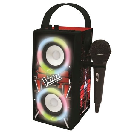 Enceinte Tendance Bluetooth portable avec micro et effets lumineux The Voice