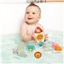 Jeu de bain fusée avec 3 animaux souples - LEXIBOOK - pour enfants de 18 mois et plus - jets d'eau tournants