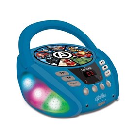 Lecteur CD Bluetooth Avengers - Lexibook - Effets Lumineux - Enfant - Bleu