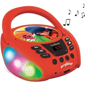 Lecteur CD Bluetooth lumineux Miraculous - LEXIBOOK - MIRACULOUS - CD/CD-R/CD-RW - Bluetooth 5.0 - Enfant