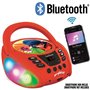 Lecteur CD Bluetooth lumineux Miraculous - LEXIBOOK - MIRACULOUS - CD/CD-R/CD-RW - Bluetooth 5.0 - Enfant