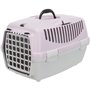 TRIXIE Box de transport Capri 1 - XS - 32 x 31 x 48 cm - Gris clair et mauve - Pour chien