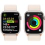 Apple Watch Series 9 GPS - 45mm - Boîtier Starlight Aluminium - Bracelet Starlight Sport Loop