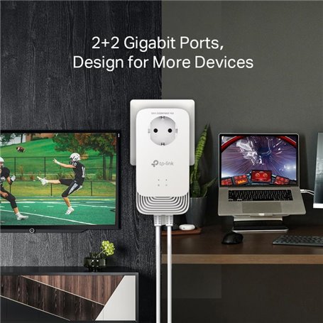 TP-LINK TPLINK Kit d'adaptateurs CPL PowerLAN PG2400P (PG2400P KIT)