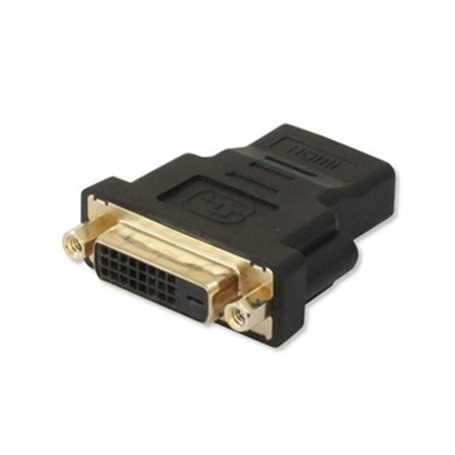 Techly IADAP-HDMI-644 changeur de genre de câble DVI-D Noir