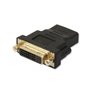 Techly IADAP-HDMI-644 changeur de genre de câble DVI-D Noir