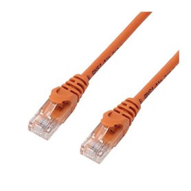 MCL 5m Cat6 A U/UTP câble de réseau Orange Cat6a U/UTP (UTP)