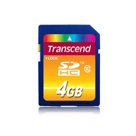 Transcend TS4GSDHC10 mémoire flash 4 Go SDHC NAND Classe 10 Transcend TS4GSDHC10 mémoire flash 4 Go SDHC NAND Classe 10