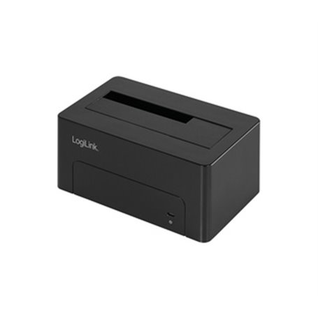 LogiLink QP0027 Station d'accueil de disques de stockage USB 3.2 Gen 2 (3.1 Gen 2) Type-C Noir