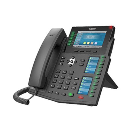 Fanvil X6U téléphone fixe Noir 20 lignes LCD Wifi