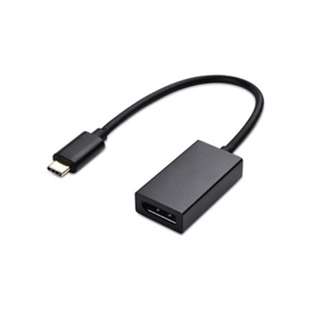 DLH ADAPTATEUR USB-C MALE VERS DISPLAYPORT (DP) FEMELLE - Longueur 21cm - 4K/60Hz - Noir