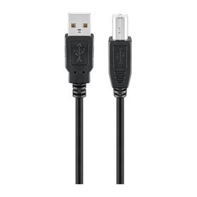 Goobay 68902 câble USB 5 m USB 2.0 USB A USB B Noir