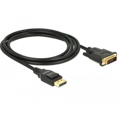 DeLOCK 85313 câble vidéo et adaptateur 2 m DisplayPort DVI-D Noir