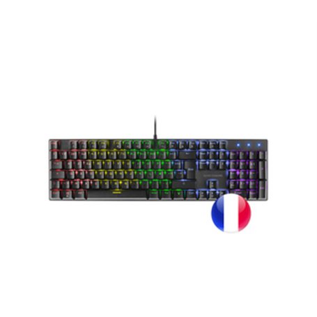 Mars Gaming MK422 clavier Jouer USB AZERTY Français Noir