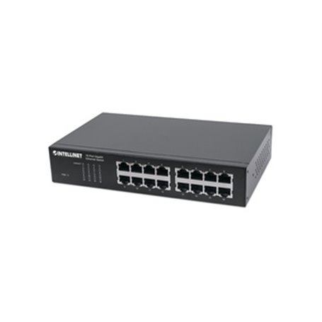 Intellinet 561068 commutateur réseau Non-géré L2 Gigabit Ethernet (10/100/1000) 1U Noir