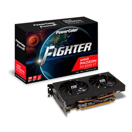 PowerColor AXRX 6500XT 4GBD6-DH/OC carte graphique AMD Radeon RX 6500 XT 4 Go GDDR6