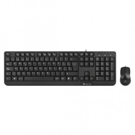 clavier et souris NGS Cocoa Kit (2 pcs) Noir 21,99 €